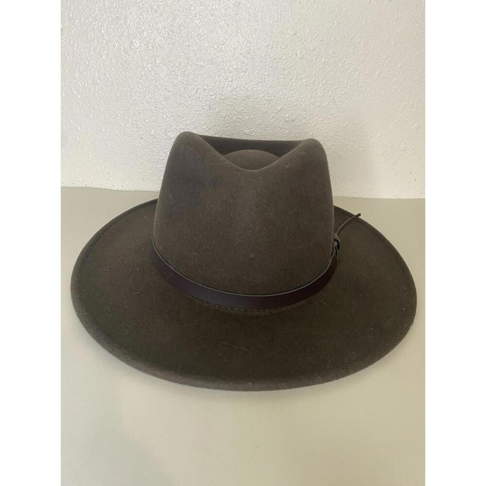 Scala Classico Crushable Safari Hat Wool Felt Men’s Brown Small/med Leather Band